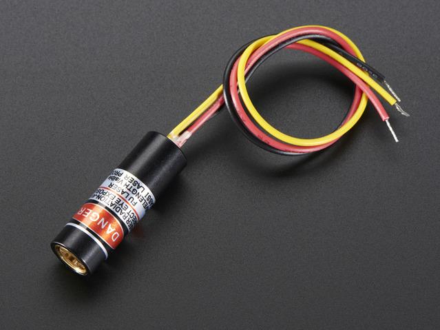 Adafruit Industries-1056 null Laser Diode 650nm 5mW Red 50KHz Max