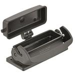 Bulkhead Mount Housing 180° 24B Shell Size Glass Filled Nylon/Glass Filled Polyamide Single Lock Han-Eco®