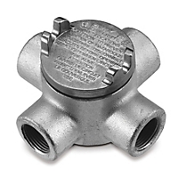 Thomas & Betts-GUAX59-TB Kabelzubehör Cable Accessories Conduit Outlet Box Ductile Iron Zinc