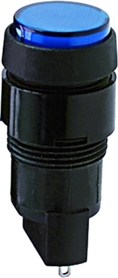 RAFI GmbH & Co. KG-1.65.111.071/0000 Schaltindikatoren Signal lamp with lamp socket T 4.5, round collar, protruding lens