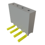 Conn Socket Strip SKT 4 POS 2mm Solder RA Side Entry Thru-Hole Tube