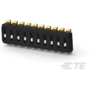 TE Connectivity-8-2319848-3 Commutateur DIP Switch DIP OFF ON SPST 10 Recessed Slide 0.025A 24VDC J-Lead 2000Cycles 2.54mm SMD T/R