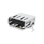 Amphenol Communications Solutions-GSB12121031EU Connector USB Conn USB 2.0 Type A RCP 4 POS 2.5mm/2mm Solder RA Thru-Hole 4 Terminal 1 Port Tray