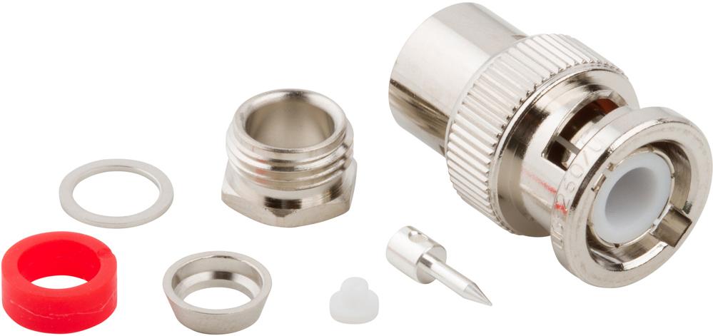 Amphenol RF-031-12 射频连接器 Conn BNC 0Hz to 4GHz 50Ohm Clamp ST Cable Mount PL Silver