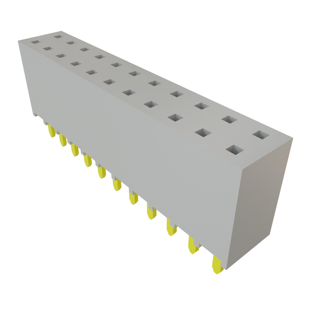 Samtec-SSW-111-01-S-D Steckverbinderleisten und Leiterplattenbuchsen Conn Socket Strip SKT 22 POS 2.54mm Solder ST Top Entry Thru-Hole Bulk