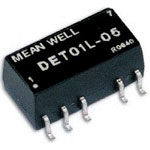 MEAN WELL-DET01M-12 DC to DC Converter and Switching Regulator Module Module DC-DC 12VIN 2-OUT -12V/12V -0.042A/0.042A 1W 10-Pin SMD