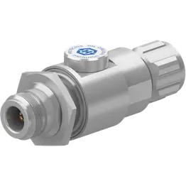 HUBER+SUHNER-3404.17.0001 射频连接器 Conn Type N Adapter 0Hz to 2600MHz 50Ohm ST M/F Gold