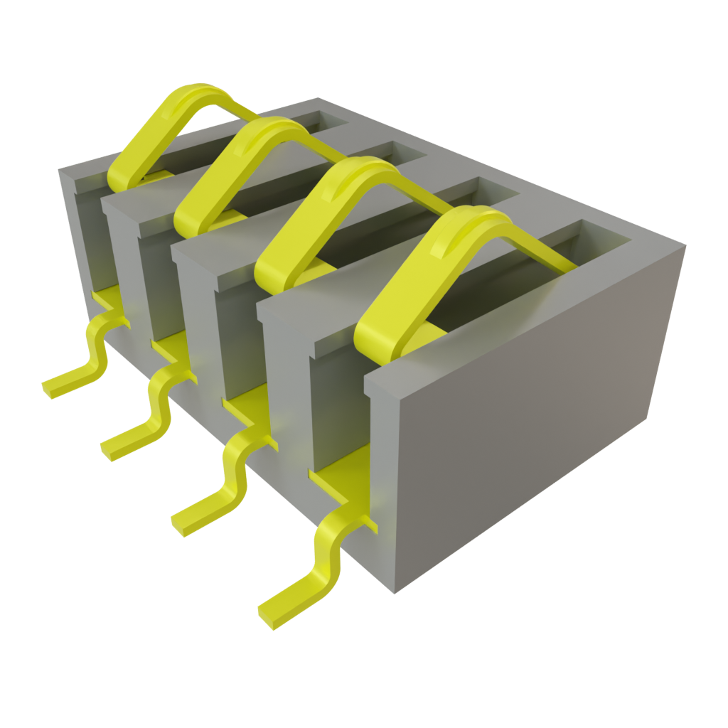 Samtec-SIB-104-02-F-S-LC Steckverbinderleisten und Leiterplattenbuchsen Conn One Piece Interface M 4 POS 2.54mm Solder ST SMD Tube