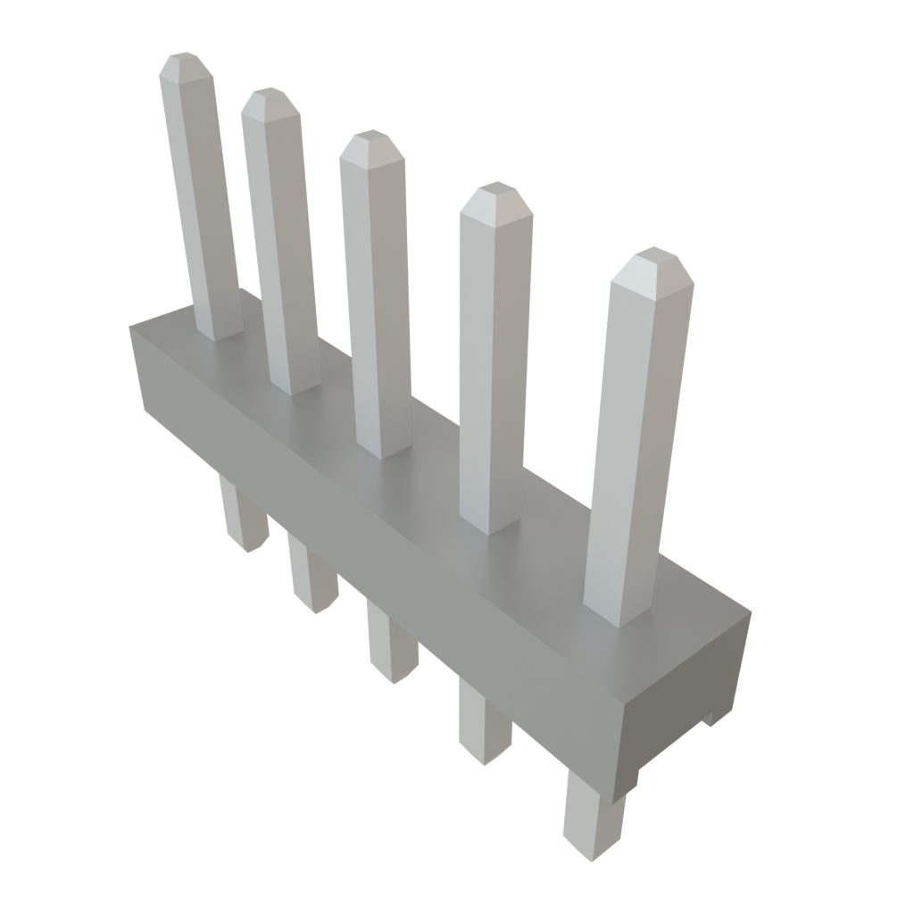 Samtec-TMM-105-03-T-S 连接器插头及 PCB 插座 Conn Unshrouded Header HDR 5 POS 2mm Solder ST Top Entry Thru-Hole Bulk