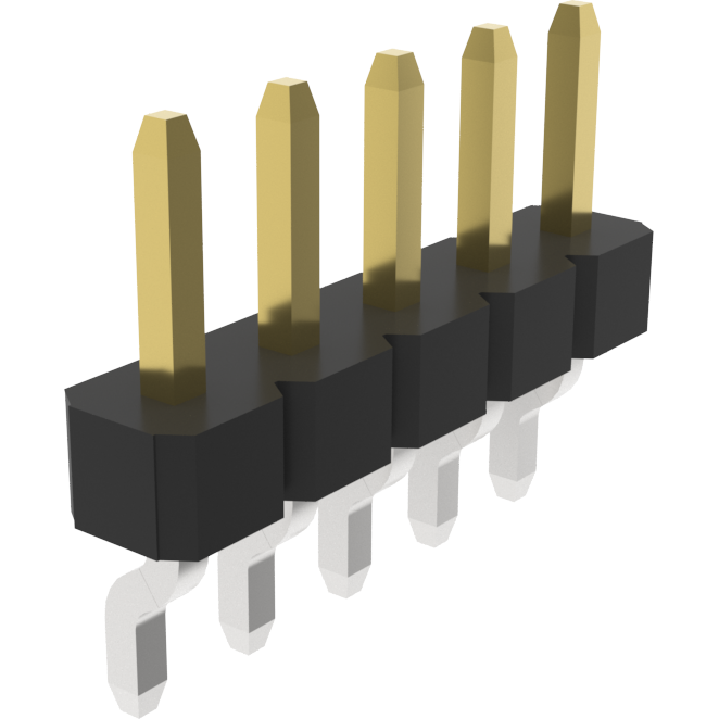 Amphenol Communications Solutions-10112684-F01-05ALF 连接器插头及 PCB 插座 Conn Unshrouded Header HDR 5 POS 2mm Solder RA Side Entry SMD T/R