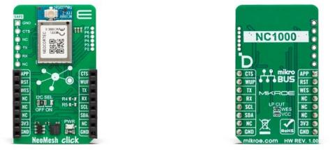 MikroElektronika-MIKROE-6006  NC1000C-8 RF Transceiver Click Board