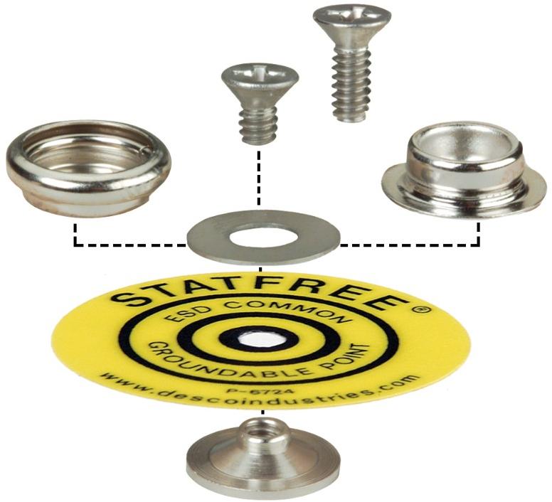 Desco Industries-09864 Misc Products Universal Snap Mounting Kit