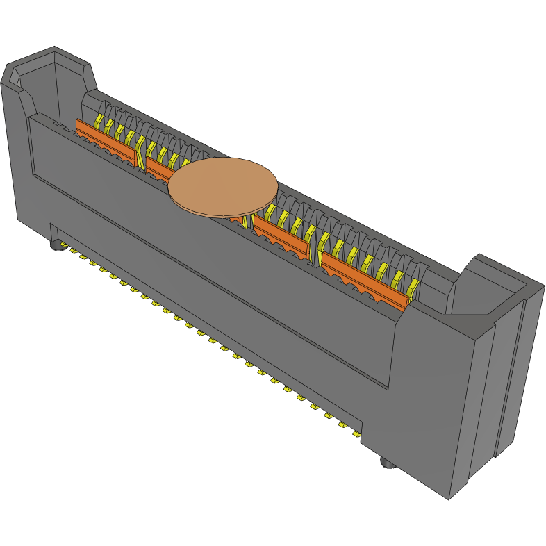 Samtec-QRF8-026-07.0-L-D-A-GP-K Piastre connettori e prese PCB Conn High Speed Socket Strip SKT 52 POS 0.8mm Solder ST SMD Tray