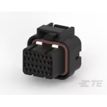 TE Connectivity-3-1437290-8 Einzeladersteckverbinder, Gehäuse Conn Housing PL 26 POS 3mm Crimp ST Cable Mount Black Tube
