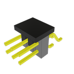 Conn Unshrouded Header HDR 6 POS 2.54mm Solder RA Side Entry SMD T/R