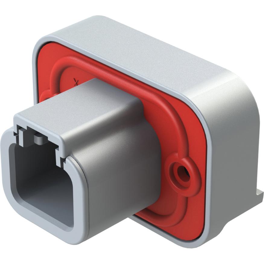 Amphenol-ATP13-2P-BM04GRY Steckverbinderleisten und Leiterplattenbuchsen Conn Shrouded Header (4 Sides) HDR 2 POS 6.7mm Solder RA Side Entry Thru-Hole