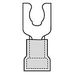 Snap Spade Tongue Terminal 10-12AWG Copper Yellow 27.4mm Electro Tin Avikrimp™ T/R