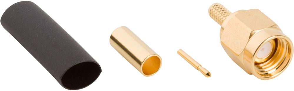 Amphenol RF-901-9916 Conector RF Conn SMA 0Hz to 12.4GHz 50Ohm Crimp ST Cable Mount PL Gold