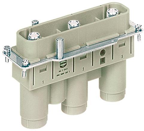 HARTING-09380052621 Steckverbinderzubehör Connector Accessories Insert Straight Pebble Gray