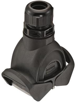 HARTING Technology Group-19413060722 Backshells Hood 180° 6B Shell Size Polyamide Double Lock