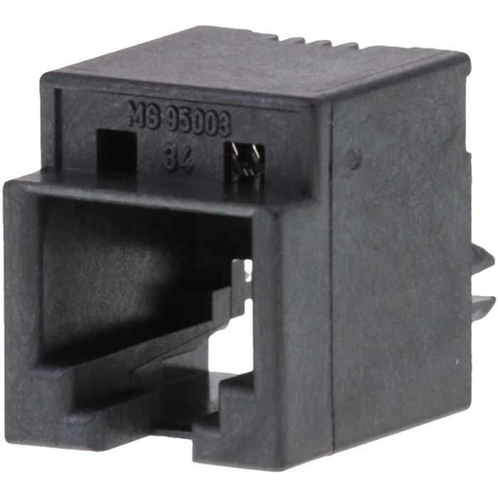 Molex-0955032641 Connettore telefono e telecomunicazione Conn RJ-11 F 6 POS 1.27mm Solder ST Thru-Hole 4 Terminal 1 Port Modular Jack 8/8, RJ45 Cat 3 Tray