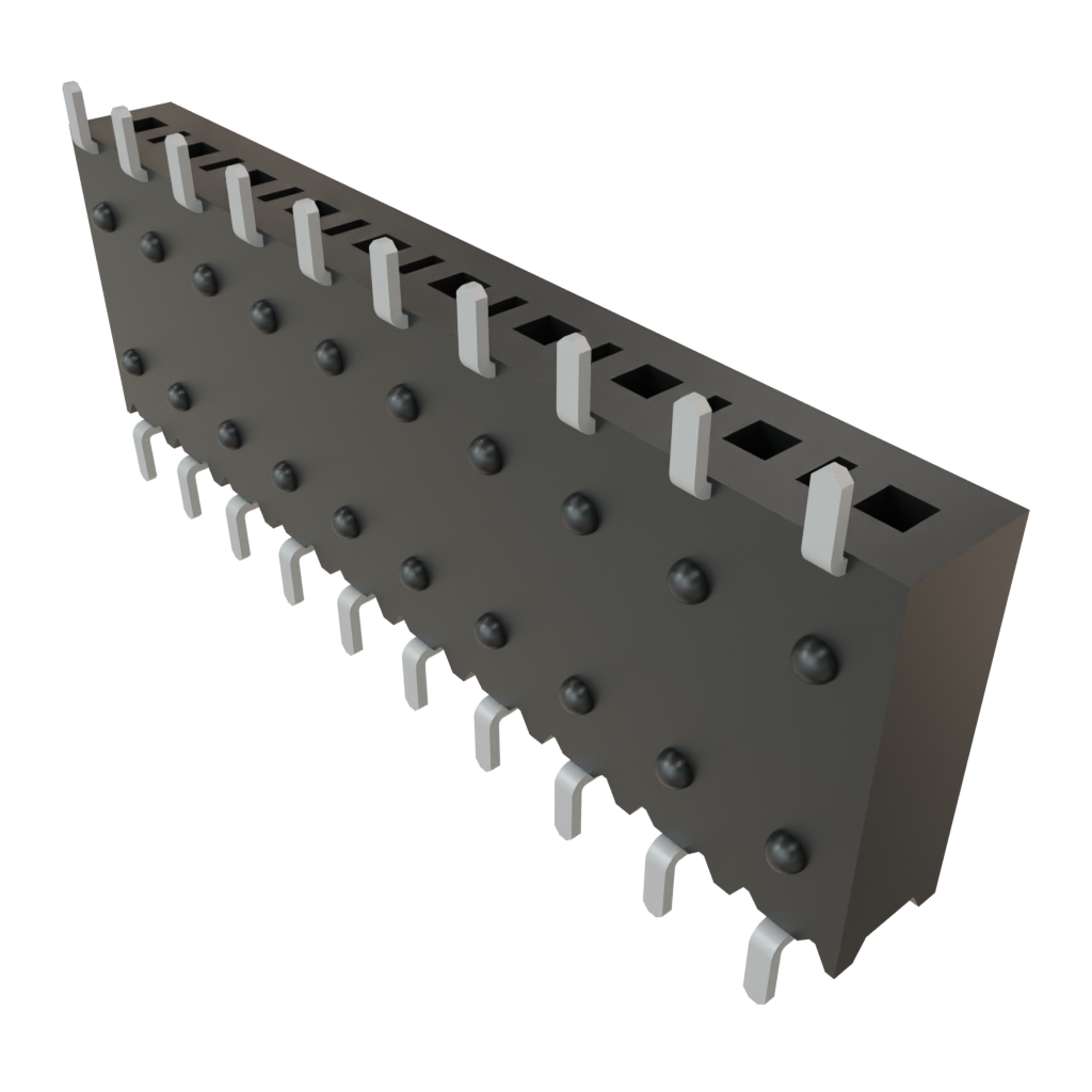Samtec-SSM-110-L-SH-TR Piastre connettori e prese PCB Conn Socket Strip SKT 10 POS 2.54mm Solder RA Side Entry SMD T/R