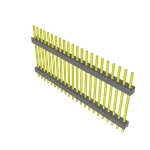 Conn Board Stacker HDR 22 POS 2.54mm Solder ST Thru-Hole Bulk