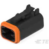 TE Connectivity-DT06-4S-E004 Gaine de câblage de raccordement discret Conn Housing PL 4 POS Crimp ST Cable Mount Black Box Automotive