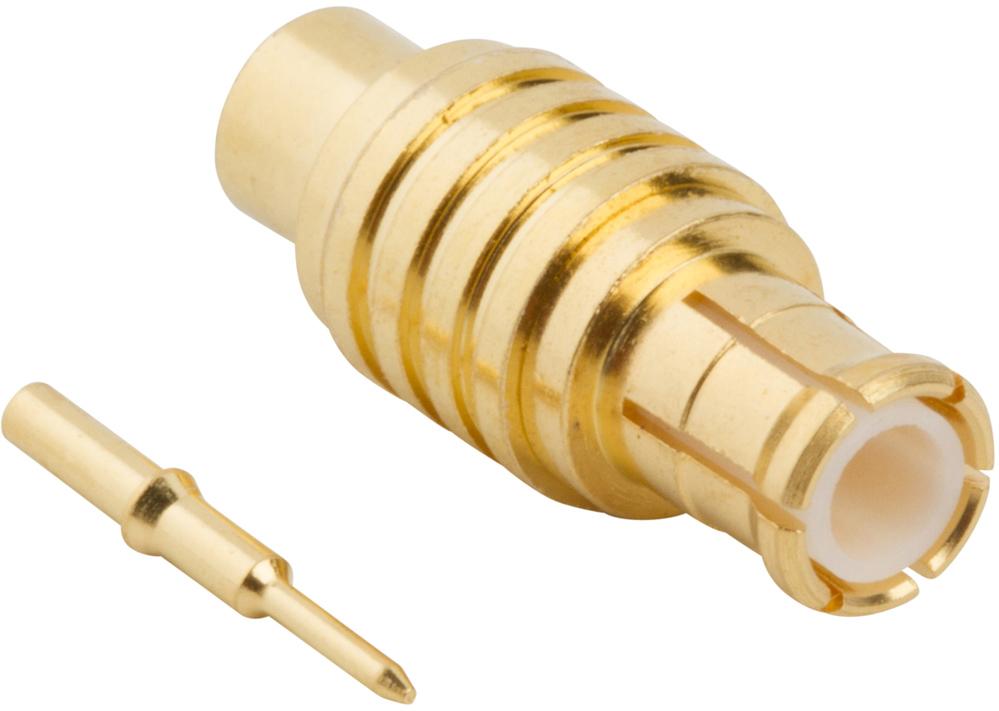 Amphenol RF-252107 Conector RF Conn MCX 0Hz to 6GHz 50Ohm Solder ST Cable Mount PL Gold