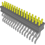 Conn Unshrouded Header HDR 32 POS 1.27mm Solder RA Side Entry SMD TIGER CLAW™ Tube