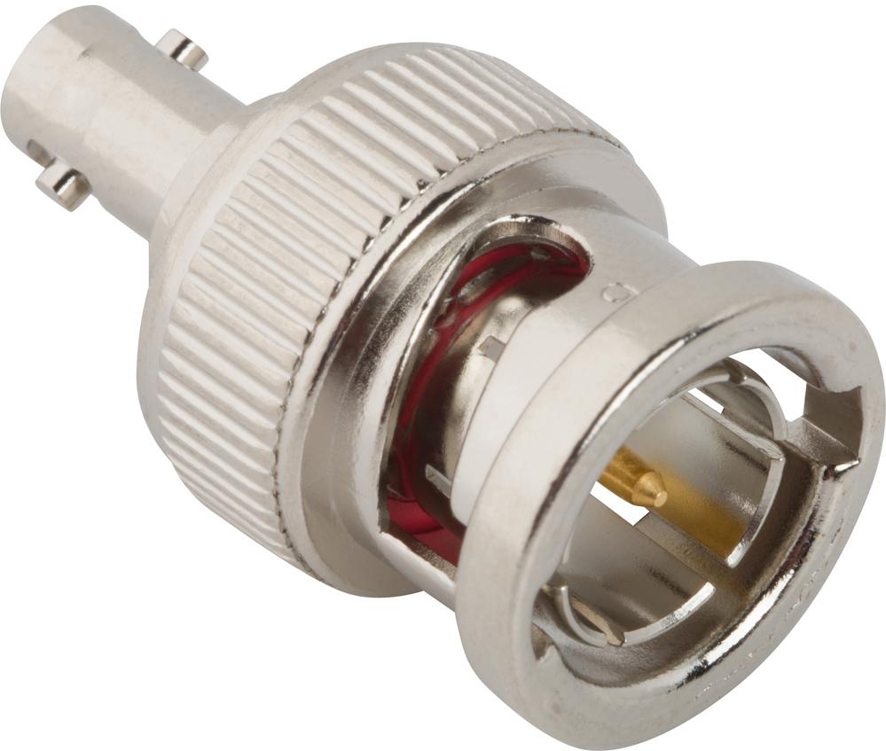 Amphenol RF-APH-BNCP-HDBNCJ Connector RF Conn HD-BNC Adapter 0Hz to 4GHz 75Ohm ST PL/F Gold Bag