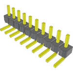 Conn Unshrouded Header HDR 10 POS 2.54mm Solder RA Side Entry Thru-Hole Bulk