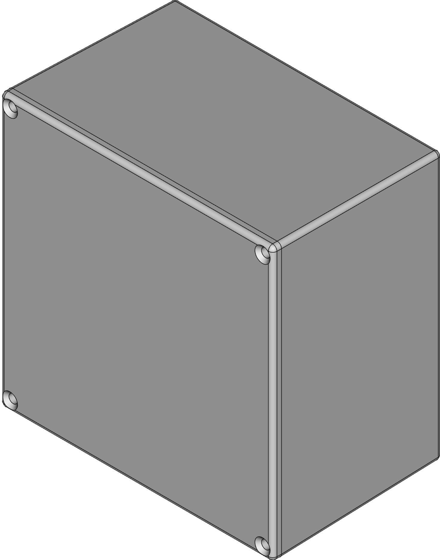 Hammond Manufacturing-1590K Kästen, Gehäuse und Gestelle Natural Die Cast Aluminum Wall Mount Watertight Enclosure