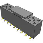 Conn Socket Strip SKT 18 POS 2.54mm Solder ST Top Entry SMD Tube