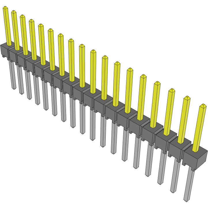 Samtec-HTSW-118-16-S-S Piastre connettori e prese PCB Conn Unshrouded Header HDR 18 POS 2.54mm Solder ST Top Entry Thru-Hole Bulk