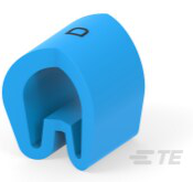 TE Connectivity-EC9925-000 Marcadores de cable Cable Markers Pre-Marked Push On Polyoxymethylene Blue Box