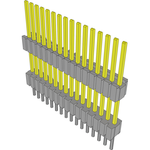 Conn Board Stacker HDR 16 POS 1.27mm Solder ST Thru-Hole Tube