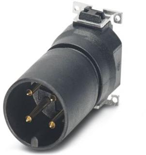 PHOENIX CONTACT-1411982 Sensor Accessories Flush-type connector, 4-position, Plug, straight, M12, A - standard, PCB mounting, SMD