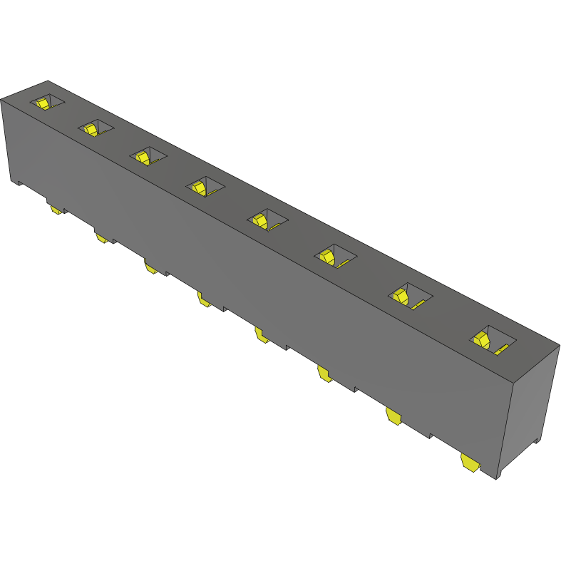 Samtec-PSS-08-01-TM-S Steckverbinderleisten und Leiterplattenbuchsen Conn Socket Strip SKT 8 POS 5.08mm Solder ST Thru-Hole Tube