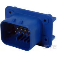 TE Connectivity-1-776266-5 连接器插头及 PCB 插座 Conn Shrouded Header (4 Sides) HDR 14 POS 4mm Solder RA Thru-Hole Tray