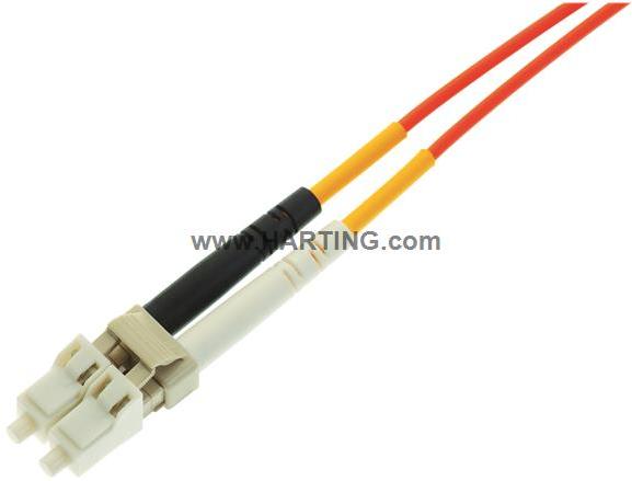 HARTING-33012410100005 Glasfaserkabel-Baugruppen Cable Assembly Fiber Optic 10m Duplex LC to Duplex LC 2 to 2 POS PL-PL