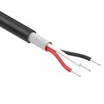 Multi-Conductor Cable 3Conductors 32AWG 2.15mm 150V Black Polyvinyl Chloride