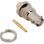 Conn HD-BNC 0Hz to 6GHz 50Ohm Crimp ST Panel Mount F Gold Bag