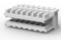 TE Connectivity-284930-7 Steckverbinder, Kartenrand Conn Card Edge RCP 7 POS 2.5mm IDT RA Cable Mount