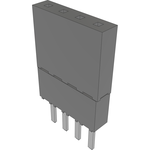 Conn Elevated Socket SKT 4 POS 2.54mm Solder ST Top Entry Thru-Hole Bulk