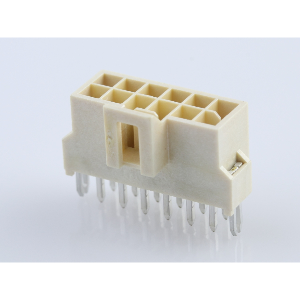 Molex-1053122312 Steckverbinderleisten und Leiterplattenbuchsen Conn Wire to Board HDR 12 POS 2.5mm Solder ST Top Entry Thru-Hole Tray