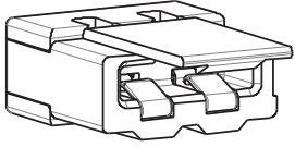 KYOCERA AVX Components Corporation-249159002122106 Steckverbinderleisten und Leiterplattenbuchsen Conn IDC Connector SKT 2 POS 3mm IDT RA Cable Mount T/R