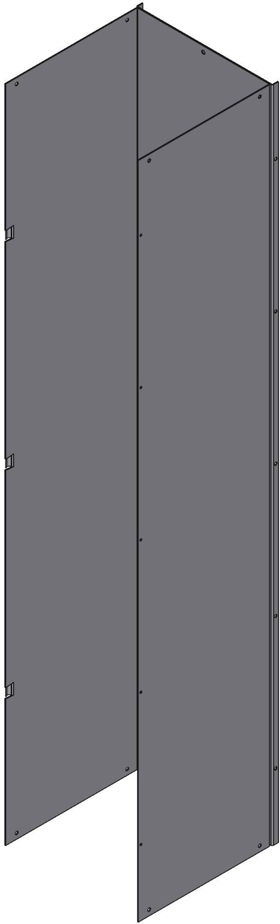 Hammond Manufacturing-CWST1260NK Verdrahtungskanäle Wiring Ducts Hinged Cover Square with Cover Steel Gray