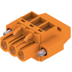 Weidmuller-1949810000 Blocs de raccordement de terminaux Conn Plug-in Terminal Block F 3 POS 5.08mm Screw ST Cable Mount 20A Box