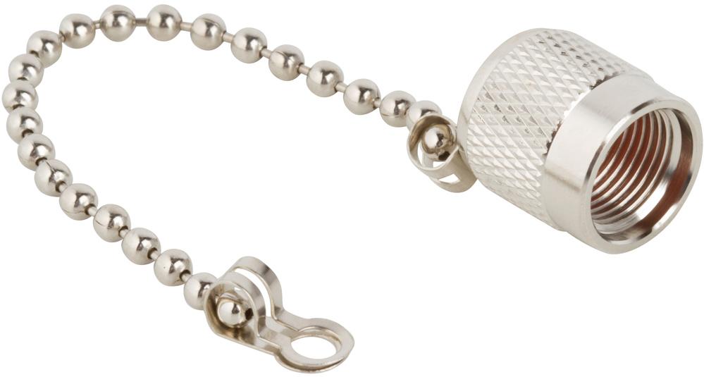 Amphenol RF-202101-13 Accesorios del conector Connector Accessories Male Cap Straight Brass Nickel